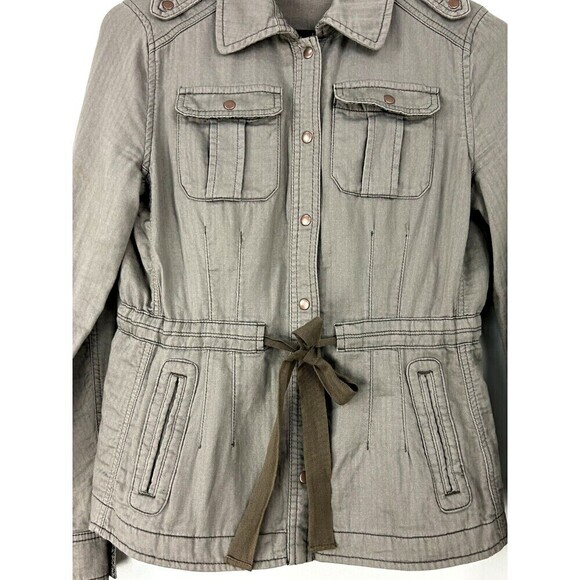 Anthropologie Daughters Of The Liberation Women 6 Jacket Utility Military Green - Picture 7 of 12